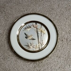 GORGEOUS 1983 Limited Ed Signed Yoshinobu Hara Chokin 9" Decorative Plate.